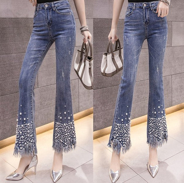 Pearl flared jeans