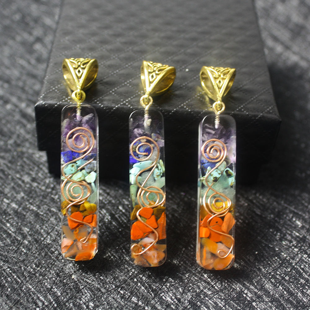 Gravel Seven Chakra Spirit Pendant - taylorkinfo