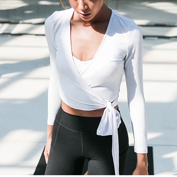 Breathable sports top blouse