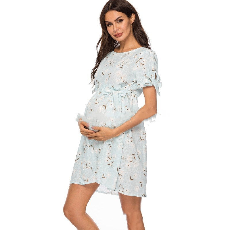 New Style Blouse Mid-Length Summer Dress For Pregnant Women