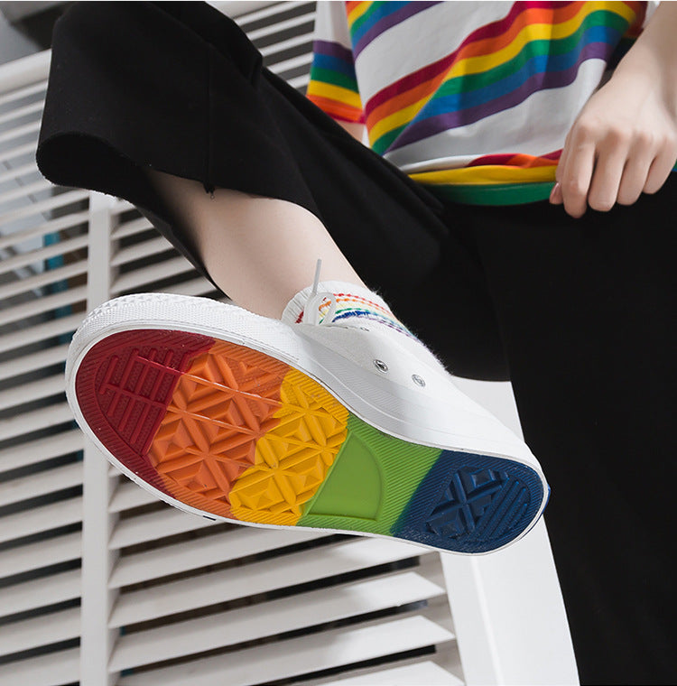 Fairy rainbow canvas shoes