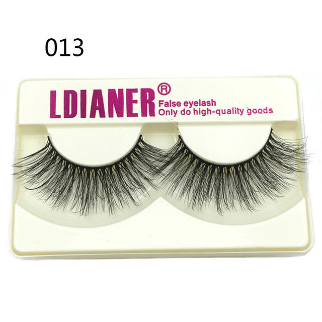 100% Mink Eyelashes 25mm Wispy Fluffy Fake Lashes