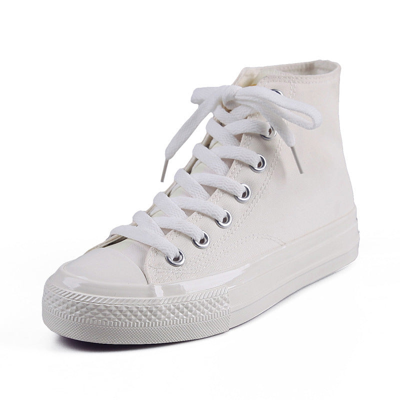 High-top canvas shoes