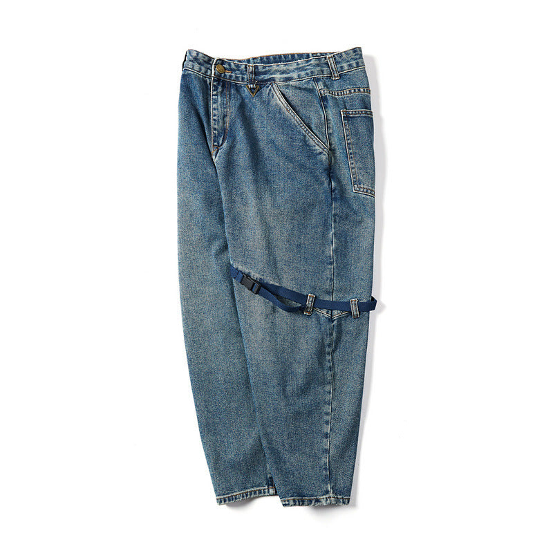 Retro overalls jeans