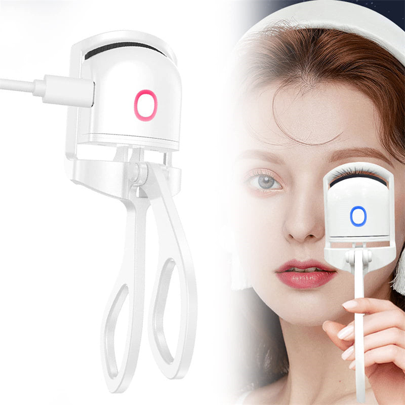 Heated Eyelash Curler Electric Temperature Control Mini Eyelash Curler Electric Portable Charging - taylorkinfo