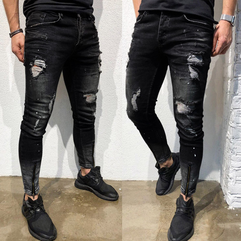 Men's ripped jeans