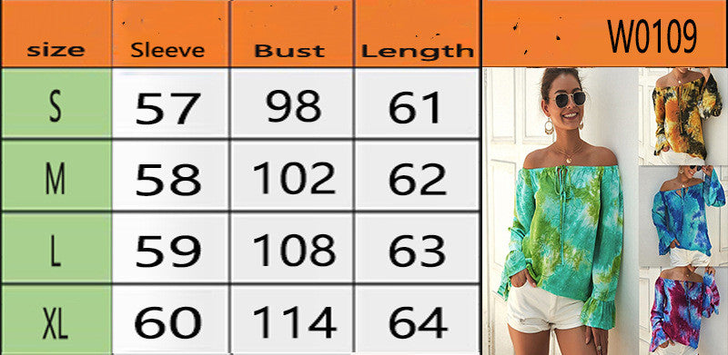 Top Women's Summer Strapless Sexy Long-sleeved Shirt