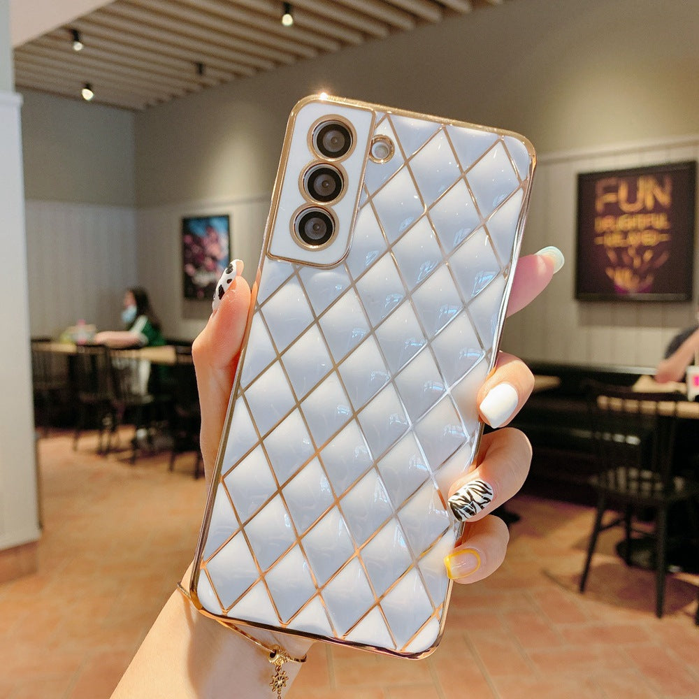 S22 Electroplated Diamond Phone Case