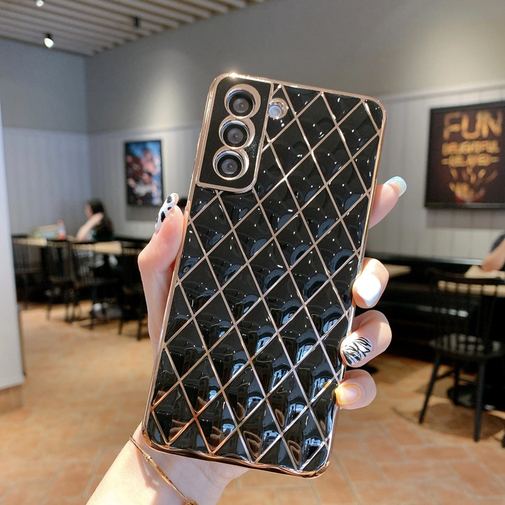 S22 Electroplated Diamond Phone Case