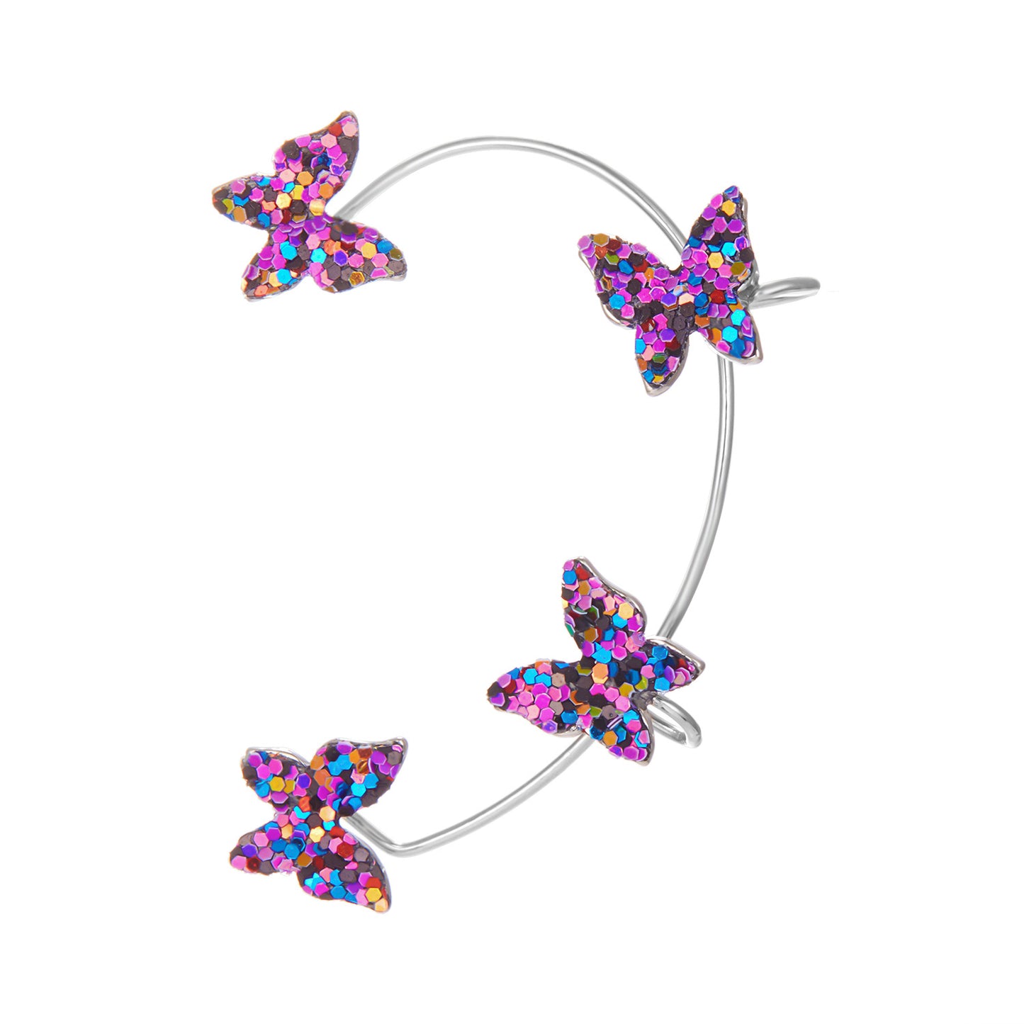 Butterfly Earrings Without Pierced Ear Cuffs