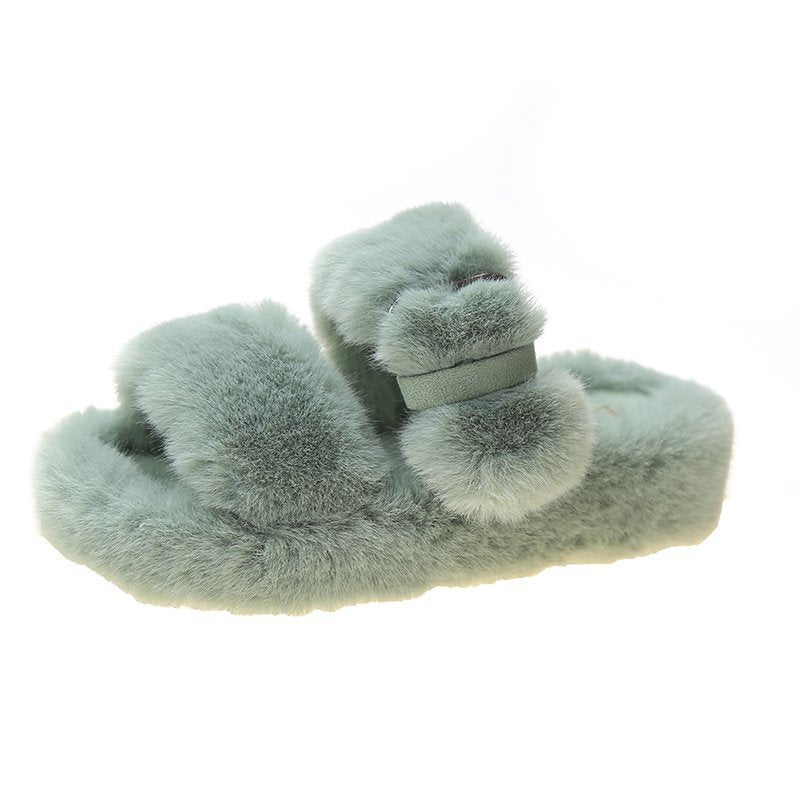 Women's plush slippers