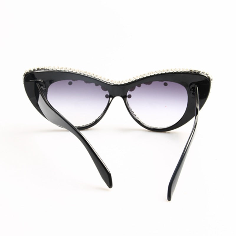 Oversize Crystal Sexy Sun Glasses