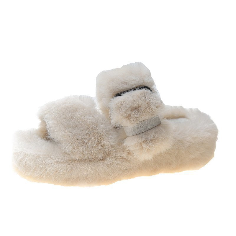 Women's plush slippers