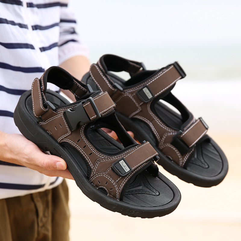 Men Sandals Summer Shoes Flat Non-slip Outdoor Men Beach Sandals Man Sport Sandals - taylorkinfo