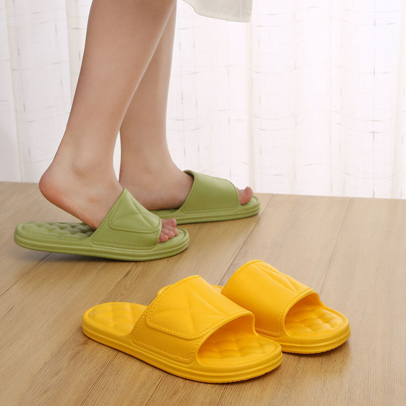 Summer Slippers Plaid Design Bathroom Slippers For Women Shoes