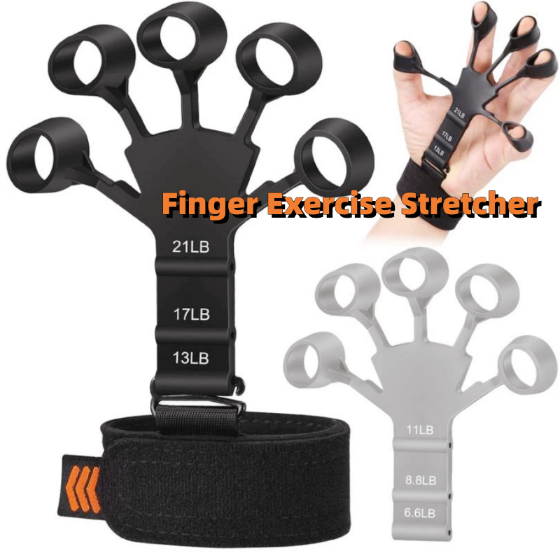 Silicone Grip Device Finger Exercise Stretcher Finger Gripper Strength Trainer Strengthen Rehabilitation Training - taylorkinfo