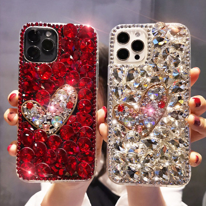 Full Diamond Mobile Phone Case Love Temperament