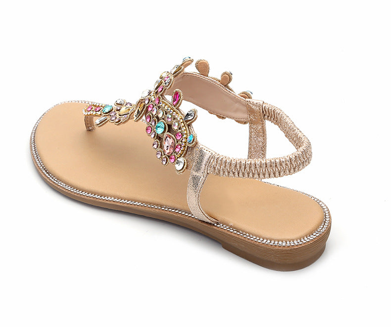 Sandals with colorful diamonds and sandals - taylorkinfo