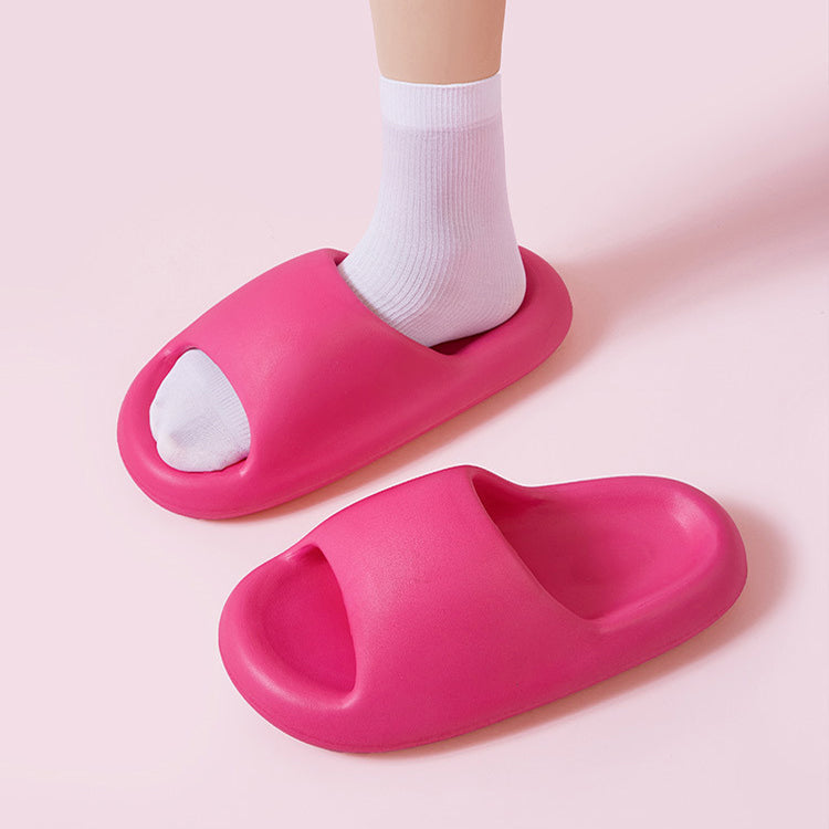 New Bread Shoes Soft Slippers Summer Candy Color Bsthroom Slippers