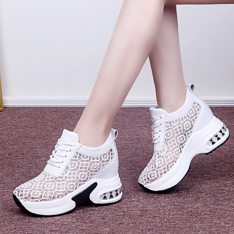 Sports Casual Single Shoes Women's Platform Net Shoes