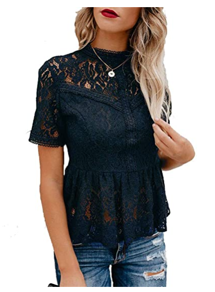 Summer Water-soluble Lace Temperament Crocheted Blouse Women