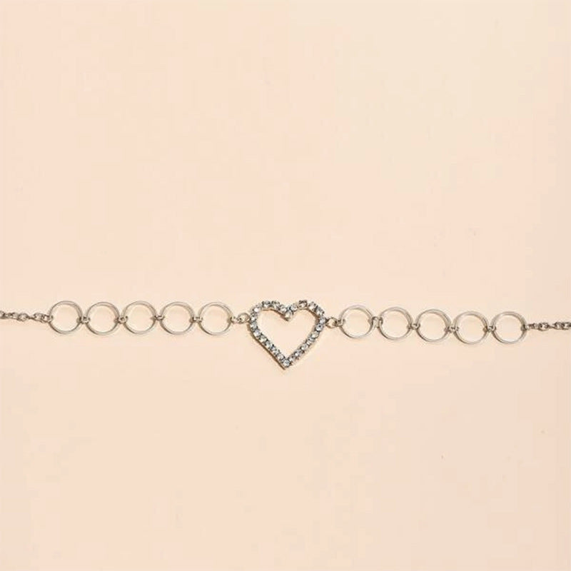 Women's Personality Diamond Heart Waist Chain