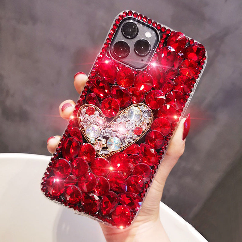 Full Diamond Mobile Phone Case Love Temperament