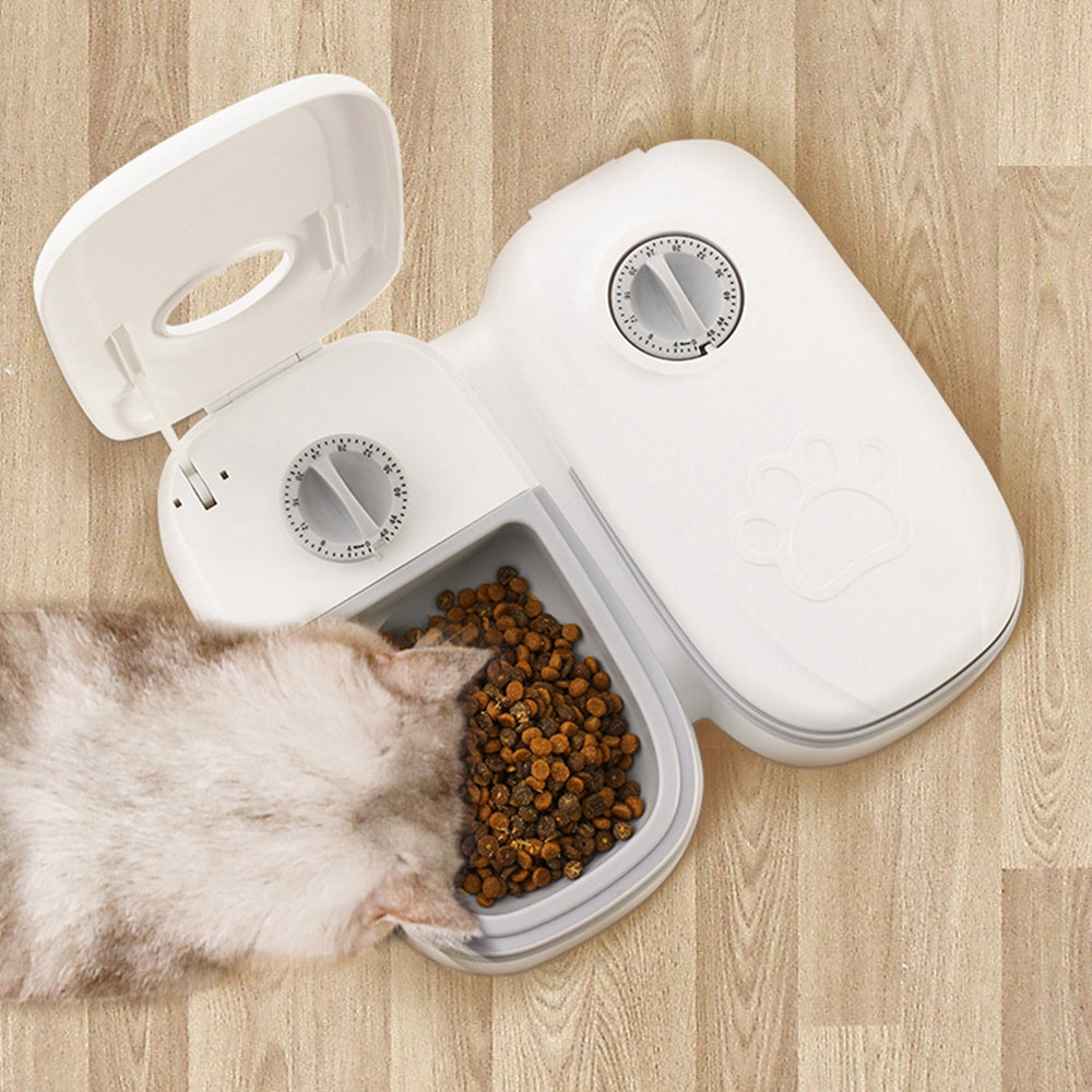 Automatic Pet Feeder Smart Food Dispenser For Cats Dogs Timer Stainless Steel Bowl Auto Dog Cat Pet Feeding Pets Supplies - taylorkinfo