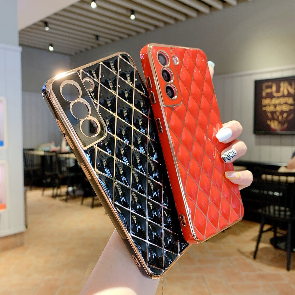 S22 Electroplated Diamond Phone Case