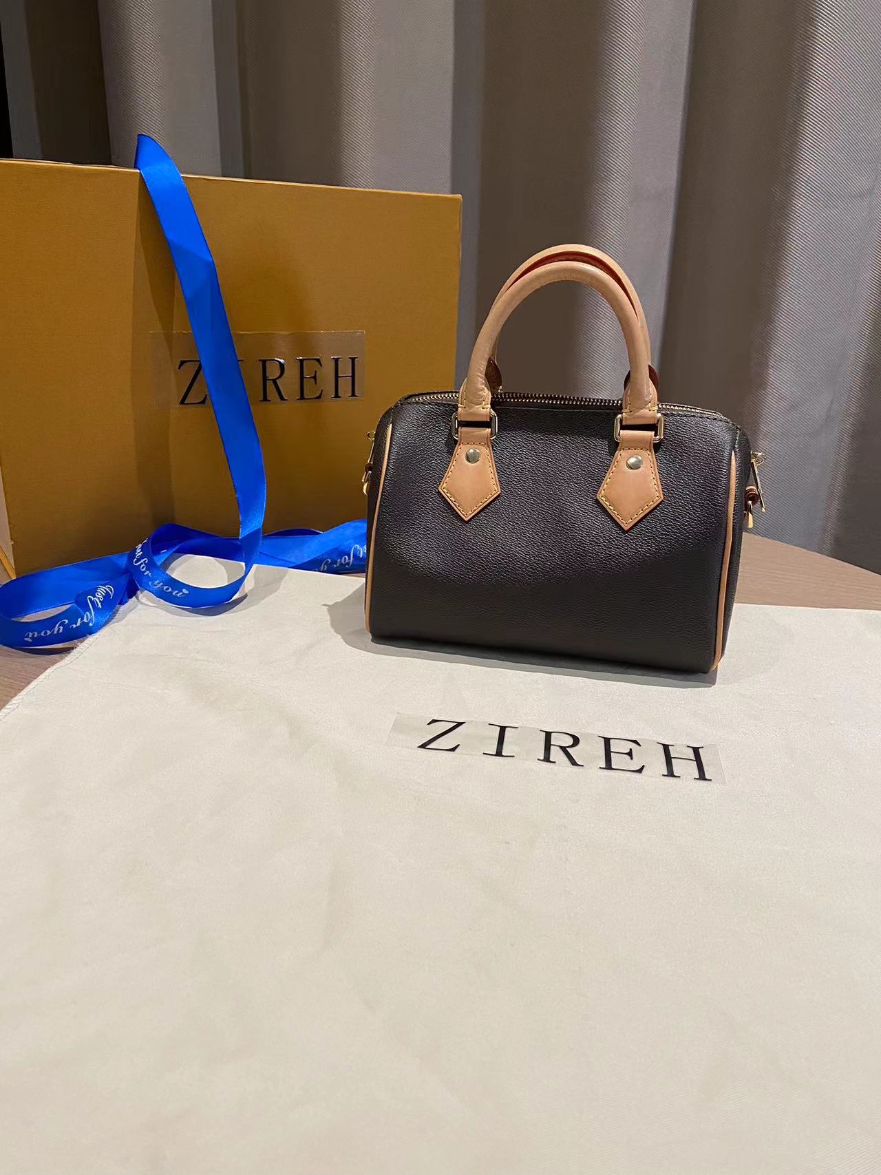 Black shoulder bag 2023 women&#39;s fashion ZIREH brand handbag high quality classic design pillow bag spring summer initials