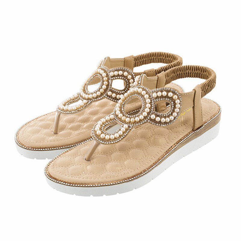 High quality summer simple women flat sandals bohemian b - taylorkinfo