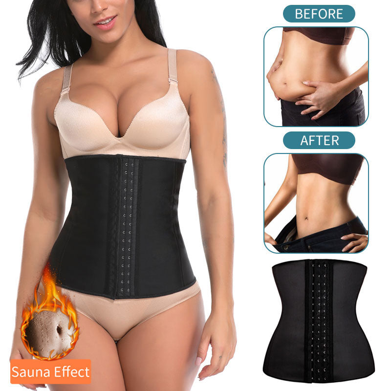 Waist Cincher Steel Boned Waist Trainer Corset Underwear Slimming Body Shaper - taylorkinfo