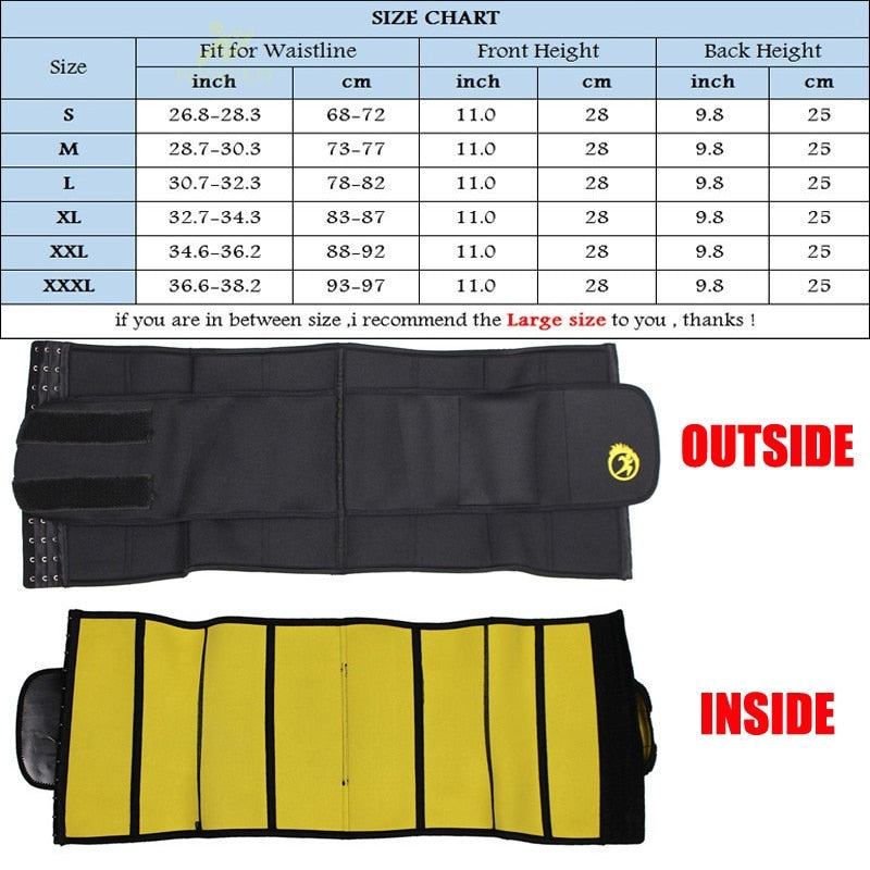 Slimming Waist Trainer Body Shaper for Fat Burning Underwear Belt Slim Waist Cincher - taylorkinfo