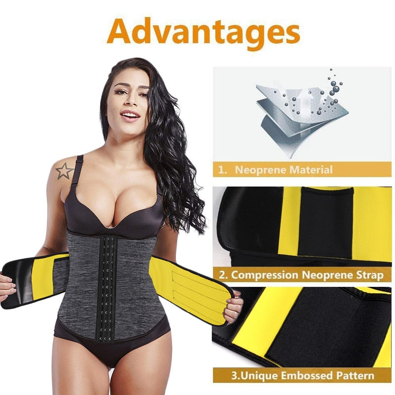 Slimming Waist Trainer Body Shaper for Fat Burning Underwear Belt Slim Waist Cincher - taylorkinfo