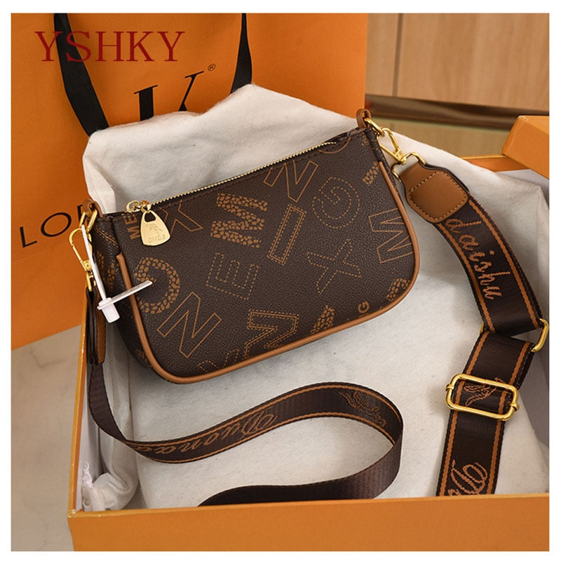 New Women&#39;s bag Shoulder bag handbags for women sac de luxe femme  Stylish printed square bag Shoulder bag crossbody bag