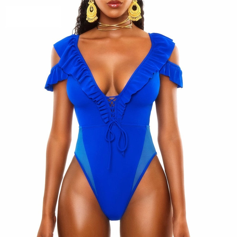 One Piece Swimsuit  African Print Totem Swimwear Women - taylorkinfo