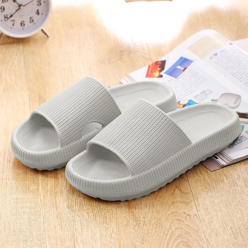 Women Thick Platform Cloud Slippers Eva Soft Sole Slippers Summer Beach Slide Sandals Leisure Man Bathroom Anti-Slip Shoes - taylorkinfo