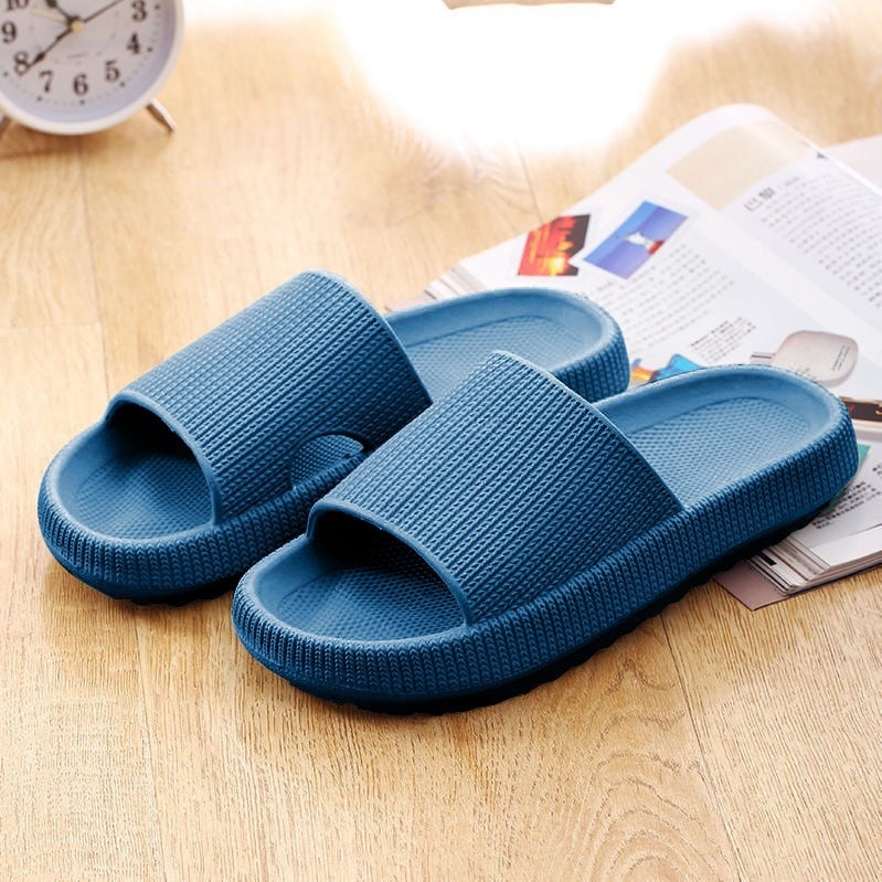 Women Thick Platform Cloud Slippers Eva Soft Sole Slippers Summer Beach Slide Sandals Leisure Man Bathroom Anti-Slip Shoes - taylorkinfo