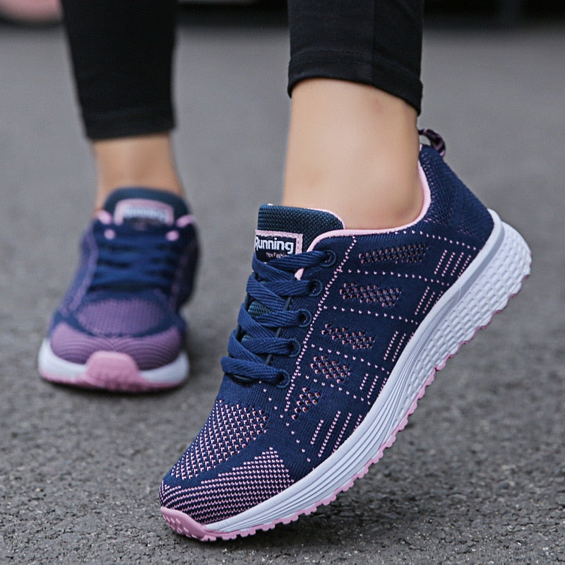 Women Casual Shoes Fashion Breathable Walking Mesh Flat Shoes Woman White Sneakers Women 2022 Tenis Feminino Female Shoes