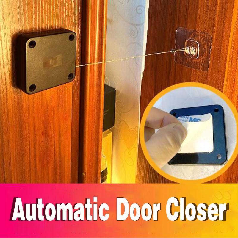 Automatic Door Closer Punch-Free Soft Close Door Closers For Sliding Door Glass Door 500g-1000g Tension Closing Device - taylorkinfo