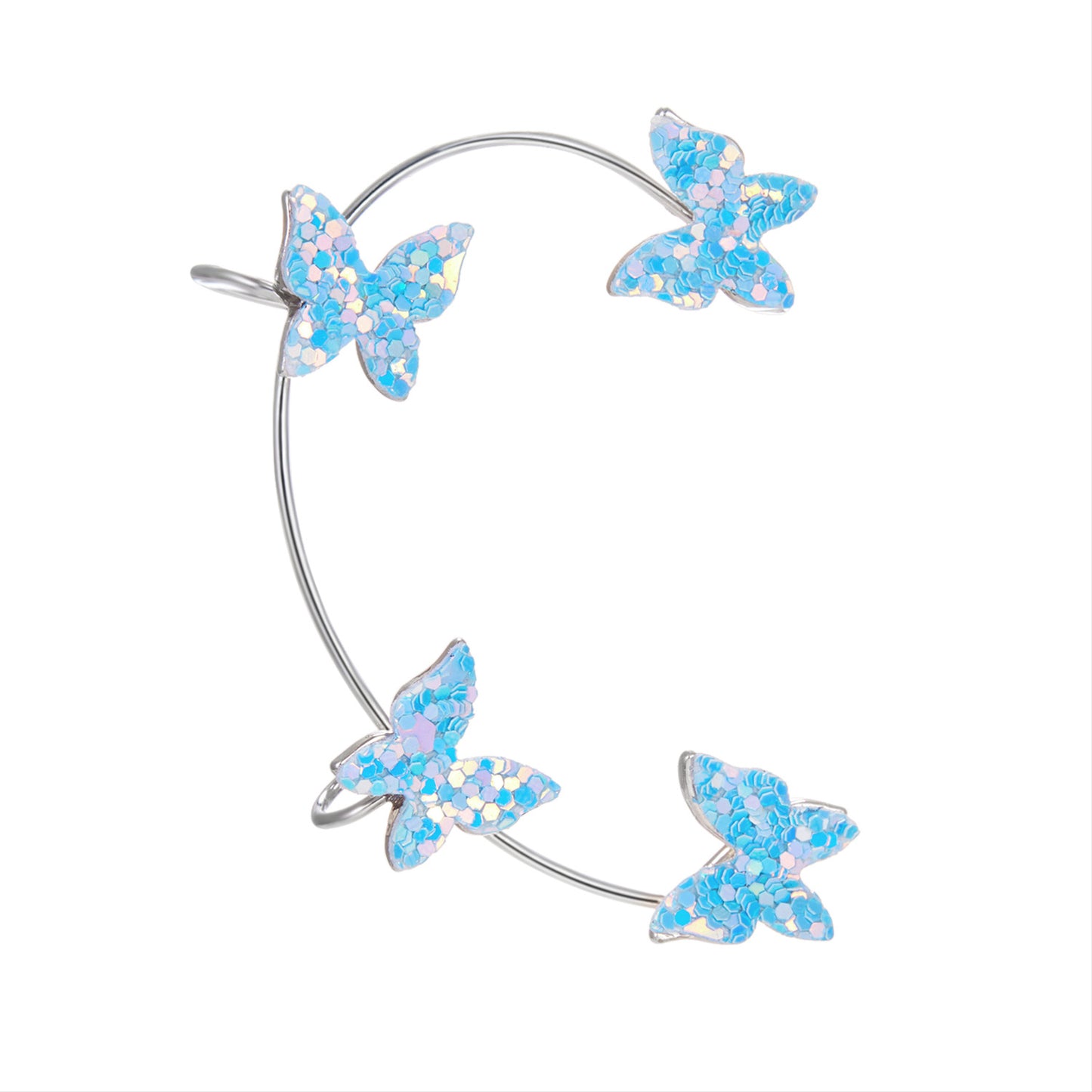 Butterfly Earrings Without Pierced Ear Cuffs