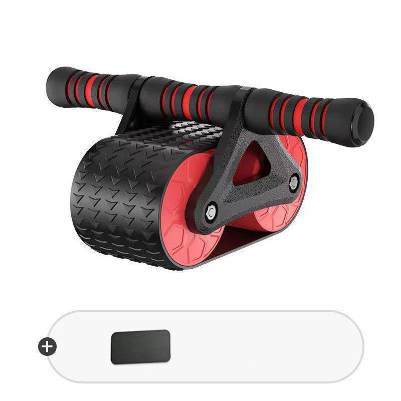 Double Wheel Abdominal Exerciser Women Men Automatic Rebound Ab Wheel Roller Waist Trainer Gym Sports Home Exercise Devices - taylorkinfo