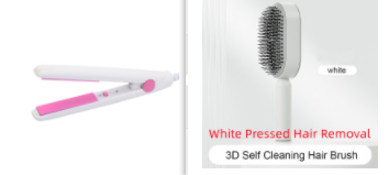 Self Cleaning Hair Brush For Women One-key Cleaning Hair Loss Airbag Massage Scalp Comb Anti-Static Hairbrush - taylorkinfo