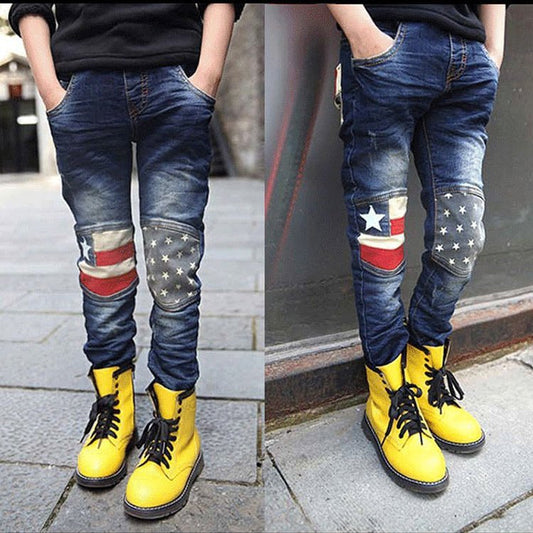 Boy patchwork jeans - Taylor K Shop