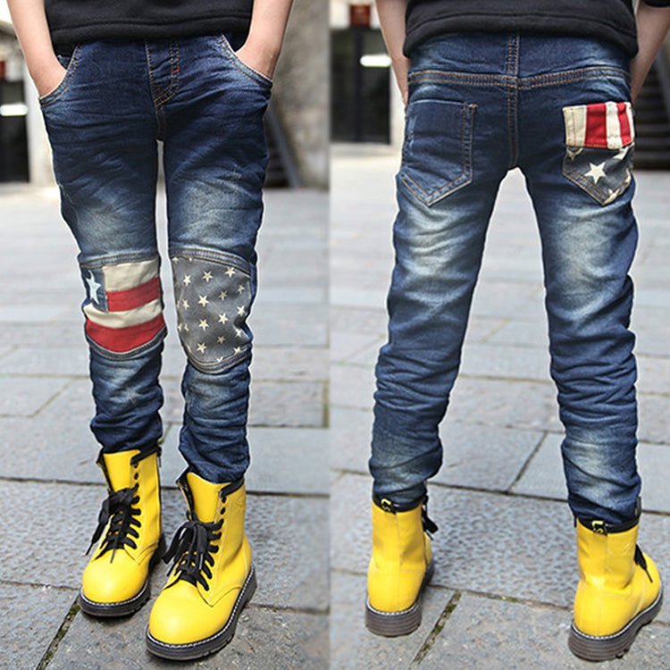 Boy patchwork jeans - Taylor K Shop