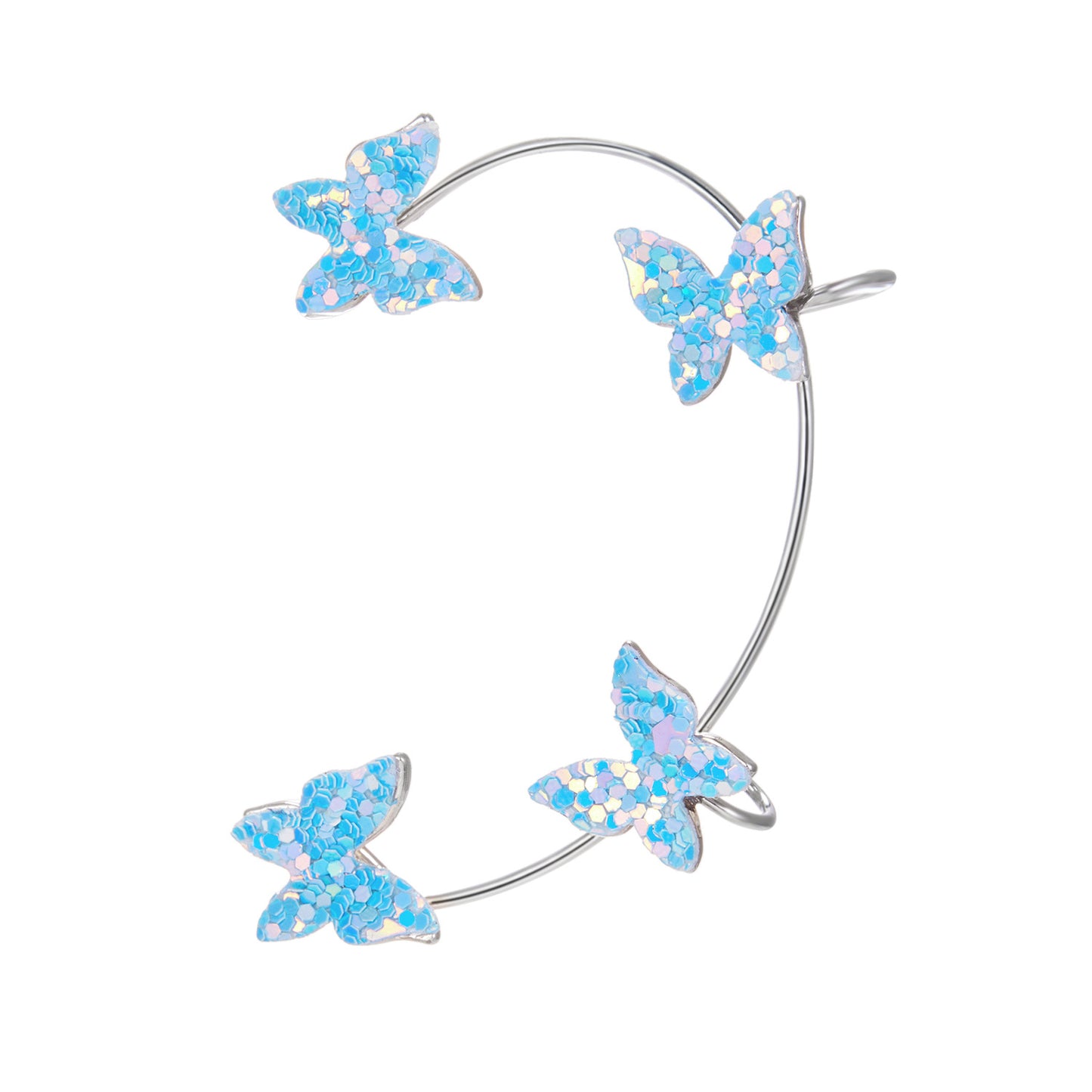 Butterfly Earrings Without Pierced Ear Cuffs