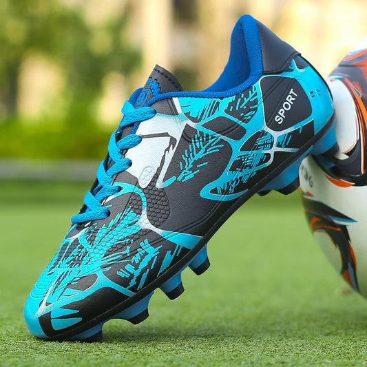 Cheap Childrens Football Shoes Long Spikes Non - slip Grass Training Shoes Boys Original Society Football Boot Free Shipping - Taylor K Shop