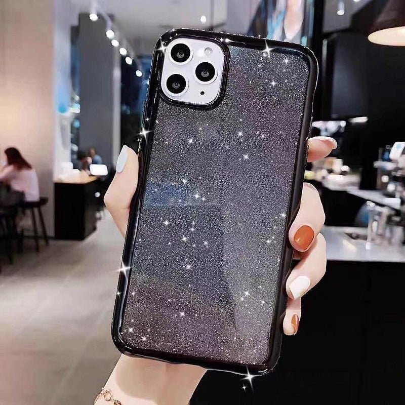 Compatible with Apple , Glitter Electroplating Side Diamond Soft Phone Case - Taylor K Shop