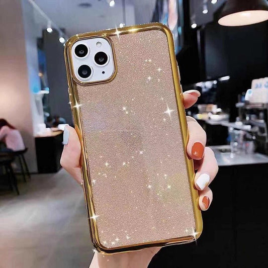 Compatible with Apple , Glitter Electroplating Side Diamond Soft Phone Case - Taylor K Shop