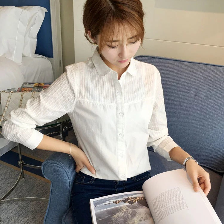 Summer Korean Style Company Business Wear Blouse